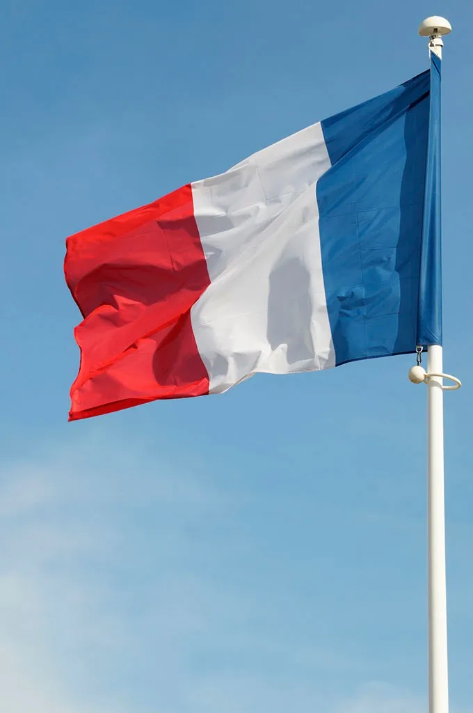 3ftx2ft Французский флаг национальные флаги супер-поли висит в помещении/на открытом воздухе Французский флаг баннер со страной 64x96 см