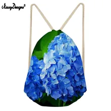 Бесшумные дизайнерские лучшие Цветок ириса Сумки на шнурке для девочек на заказ рюкзаки с картинками пляжные сумки для хранения Softback женские Mochila