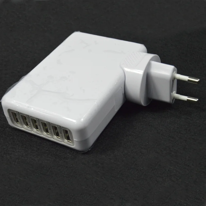 New 2.0 USB plug 6 ports Travel charger adapter Electrical wall Plug