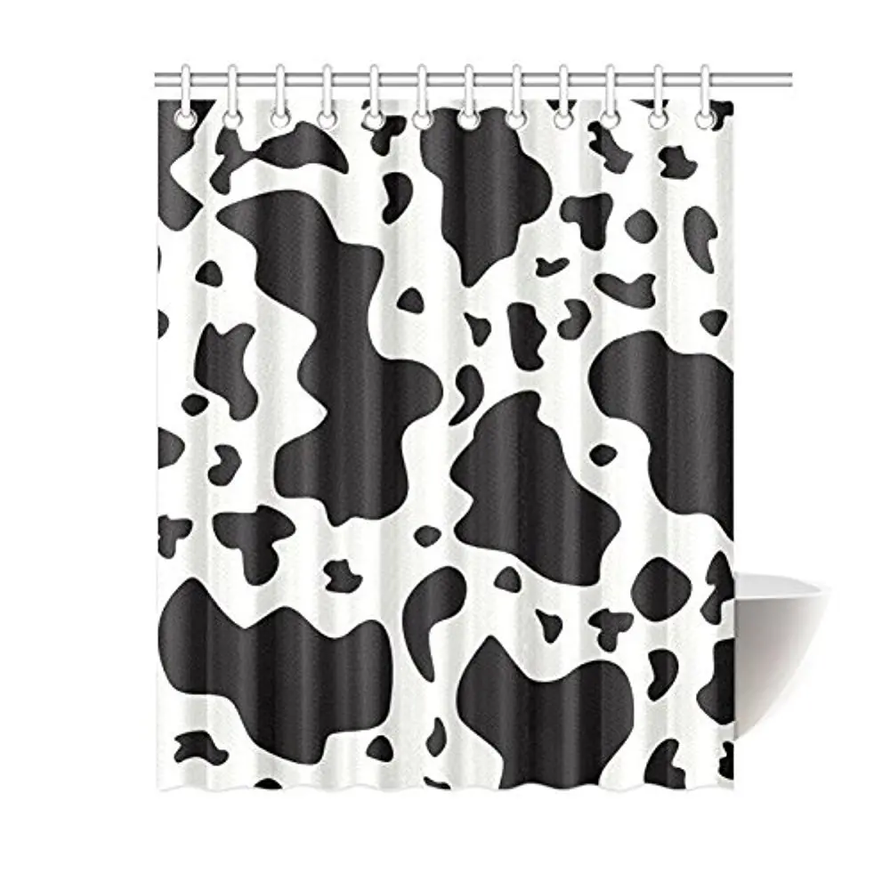 Memory Home Cow Cattle Print Black And White Pattern Waterproof