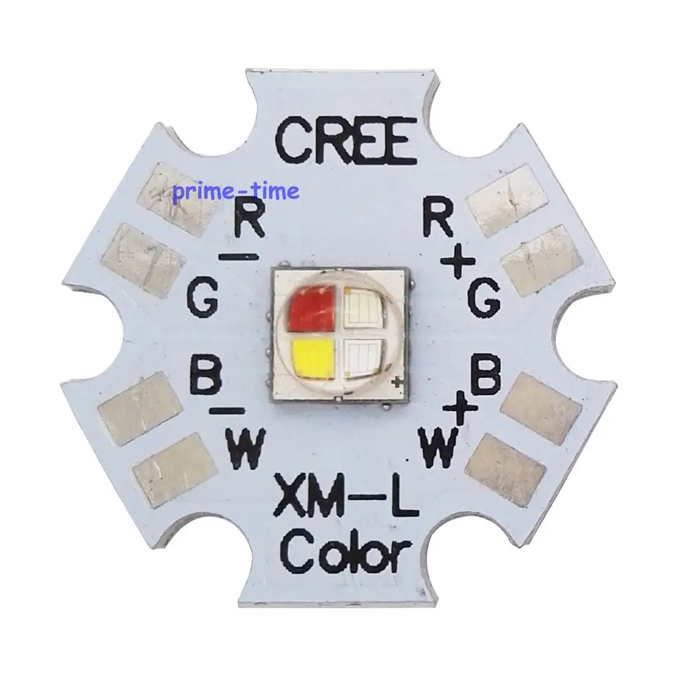 5 шт. Cree XLamp XML XM-L RGBW RGBWW RGB+ Холодный/теплый белый 12 Вт 4 чипа светодиодный излучатель лампы, установленный на 20 мм Звезда PCB для сценический светильник