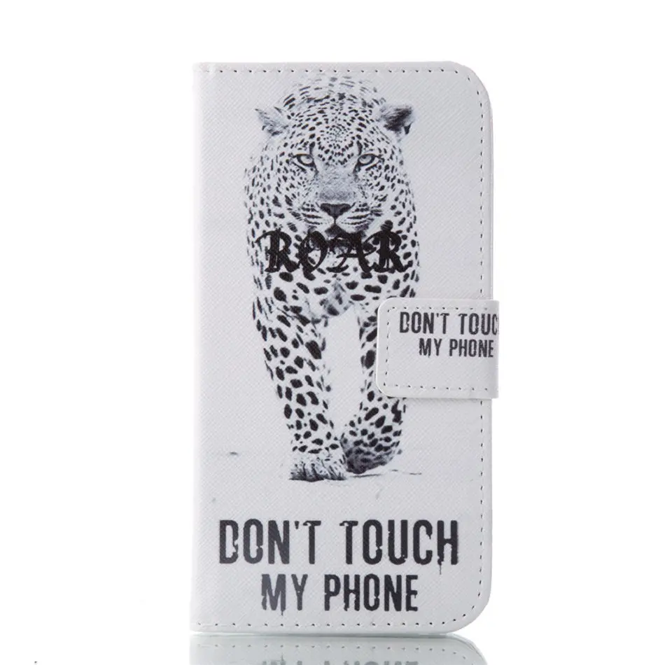 Чехол для телефона чехол s для samsung Galaxy S8 плюс S7 S6 край S5 мини A3 A5 A7 J310 J510 J710 чехол Для мужчин девушка чехол-бумажник с откидной крышкой из E23Z - Цвет: Leopard
