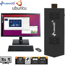MeeGOPad T02 2 ГБ/32 ГБ Ubuntu 14.10 Версия Linux Мини-ПК С Intel Z3735F Внутри Wi-Fi Bluetooth HDMI тв Маленький Вычислить Палку