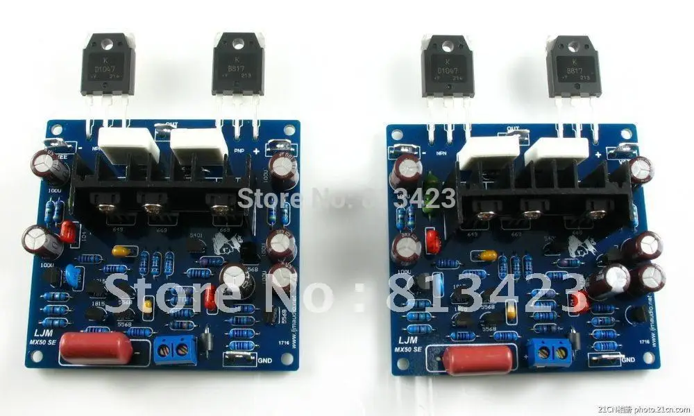 Power Amp Kit Stero Amplifier Kit DIY LJM MX50 SE 100w+100w