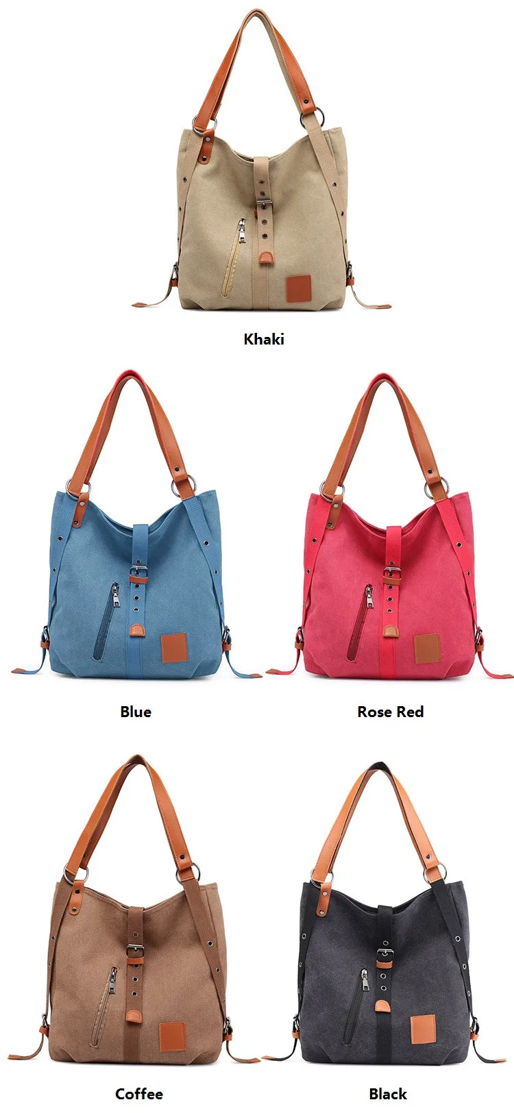 MJ Canvas Women Handbag Simple Design Tote Bag Female Large Capacity Canvas Bucket Shoulder Bag 2018 New Fashion Shopping Bags (1)