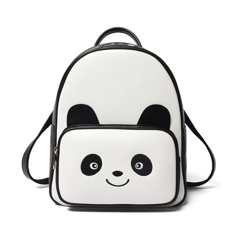 

Lovely Children Backpacks Cartoon Character Panda Backpack PU Leather MINI Casual Daypacks Ladies Baby Bag BY0095