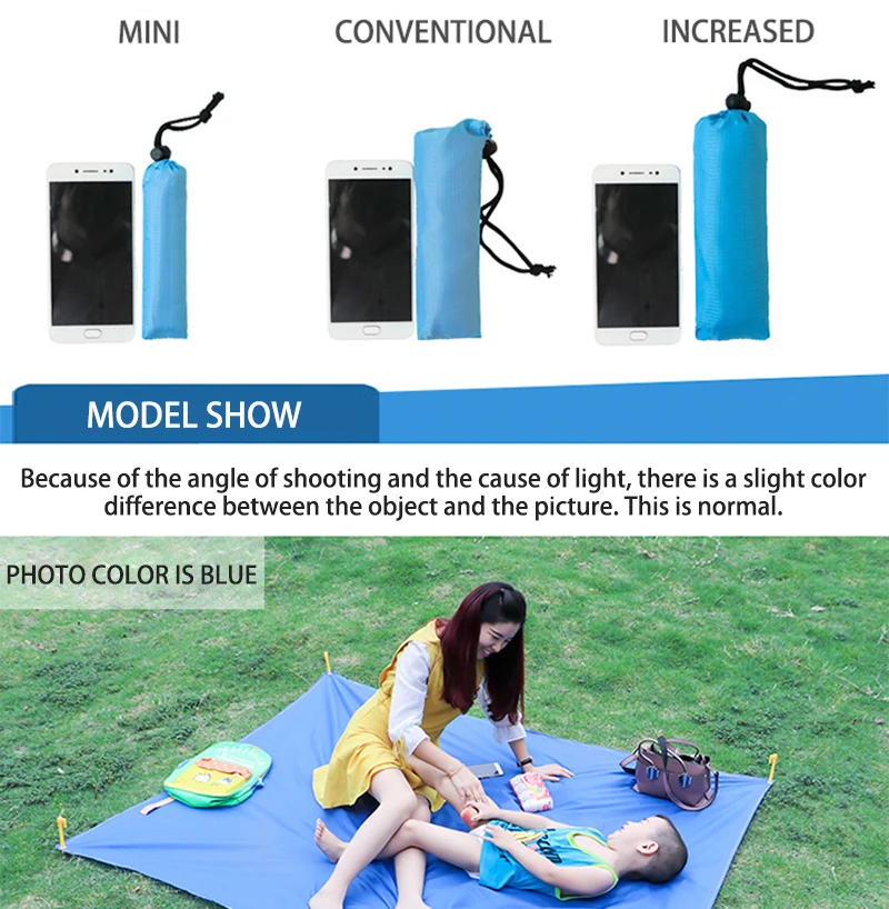 Удобное хранение туристический коврик Портативный коврик для пикника на открытом воздухе для путешествий походный карман легкоходство водонепроницаемые, влажность доказательство