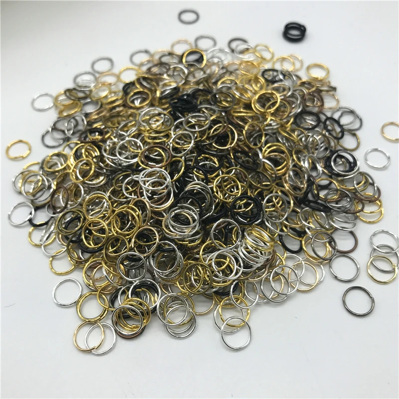 Jump rings 4mm 6mm 8mm 10mm Metal Open Jump Rings Split Rings Connectors For Diy Jewelry Making
