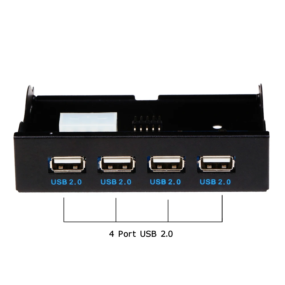 3.5 بوصة 4 منافذ usb 2.0 hub مرن خليج الجبهة محرك لوحة قوس التوسع محول موصل مع 60 سنتيمتر كابل ل pc