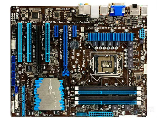 Используется для Asus P8Z77-V LE PLUS настольная материнская плата для intel Z77 DDR3 Socket LGA 1155 USB3.0