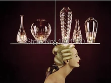 Italy lighting cicatrices de luxe crystal glass chandelier lighting designed by Philippe Starck glass bottle lamp