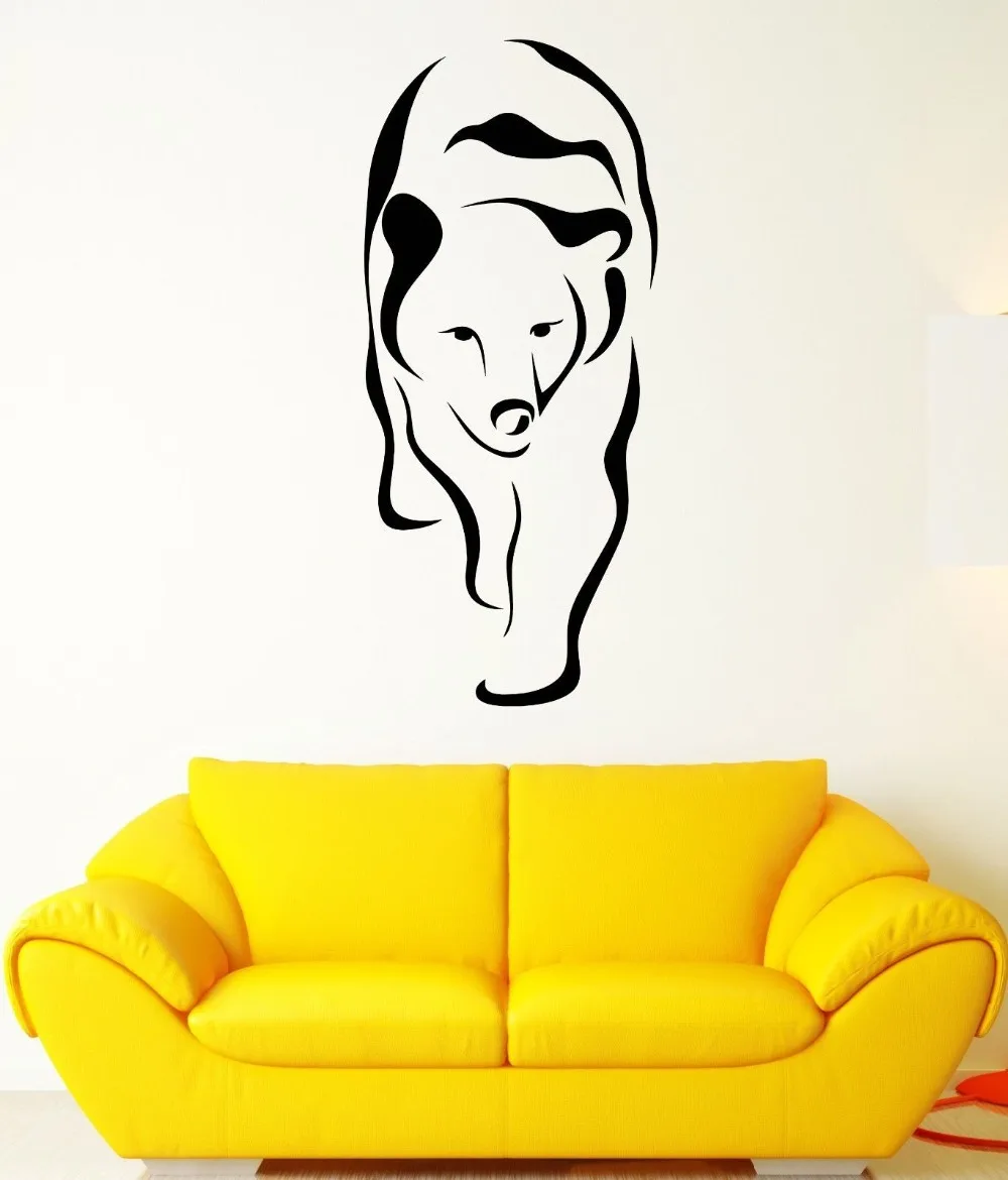 Wall Decal Honey Bear Animal Den Taiga Forest Predator Vinyl Stickers