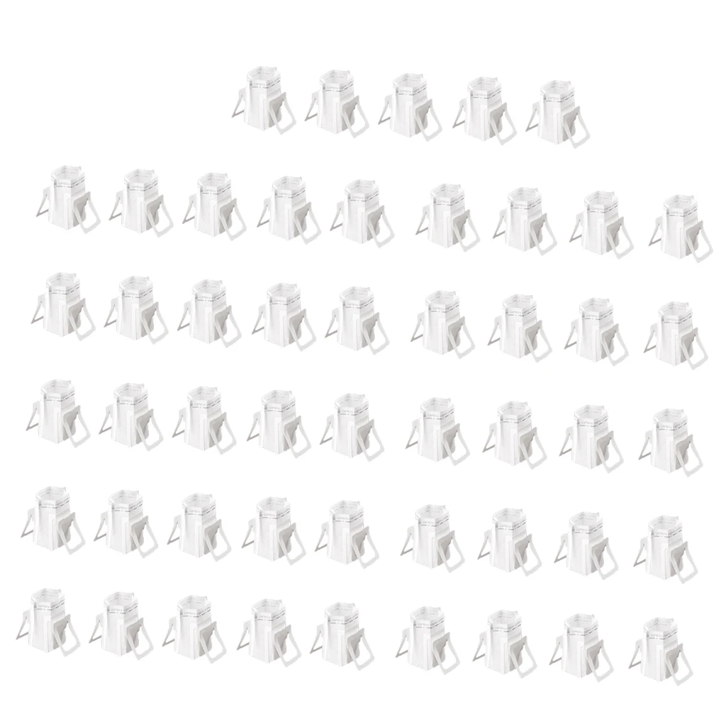 50pcs Paper Disposable Coffee Filter Bags Dripper Paper Bags Portable Coffeeware Tool -White