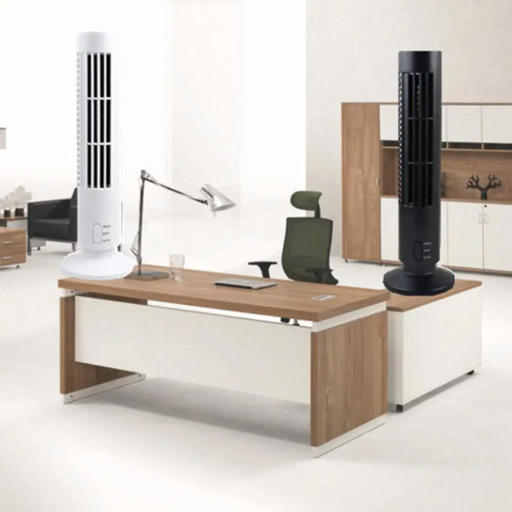 

USB Vertical Bladeless Fan Home Office Portable Mini Desk Cooling Tower Air Conditioner Fans Summer Personal Air Cooler