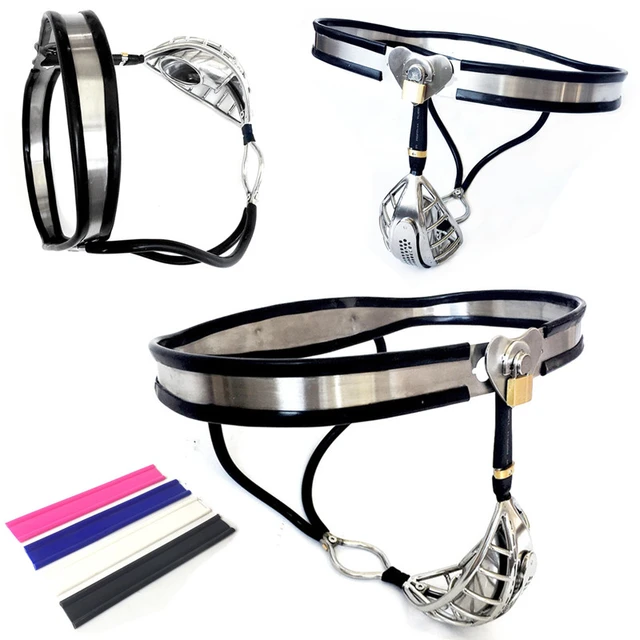 Ceinture de chasteté pour homme, cage creuse amovible en acier inoxydable,  ceinture de confinement pour coq, produits sexuels, G7-4-29 - AliExpress