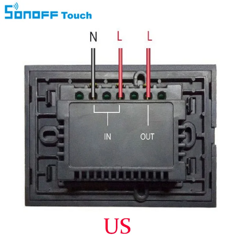 Sonoff модули домашней автоматизации sonoff led touch белое Хрустальное стекло настенный