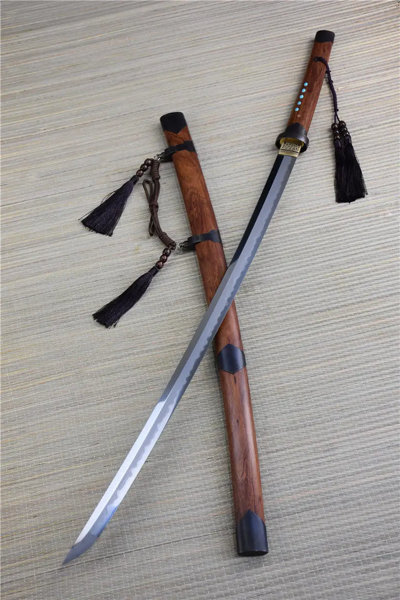 

High Quality Japanese Samurai Katana Sword Sharp Clay Tempered T10 Steel Blade