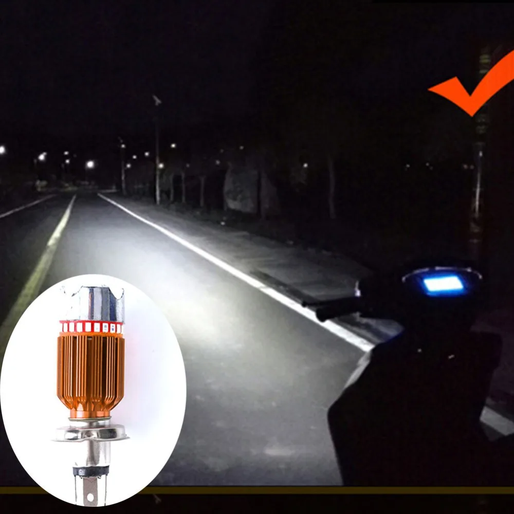 1 шт. H4 DRL Белый и RGB Стробоскоп низкое потребление высокий яркий длительный срок службы Мотоцикл мопед головной светильник лампа светодиодный противотуманный светильник#265117