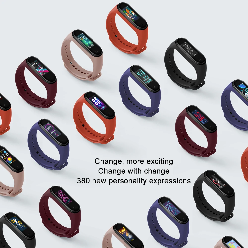 Original Xiaomi Mi Band 4 Smart Wristband 3 Color AMOLED Screen Mi Band 4 Global version Heart Rate Fitness Music Bracelet
