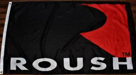 

Roush Racing Flag Banner 3' x 5' Black & Red NASCAR Auto Garage Man Cave Car New