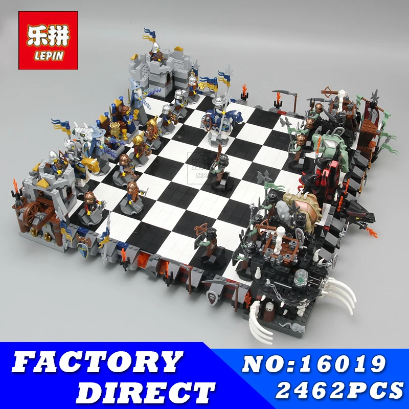 

Lepin 16019 Genuine Movie Series The Castle Giant Chess Set 2462 Building Blocks Bricks Educational Toys As children dream of
