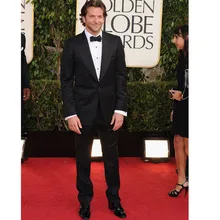 Новые мужские костюмы, смокинги для жениха, мужские костюмы на выпускной, Свадебный костюм, приталенные смокинги на спине(куртка+ штаны+ галстук-бабочка