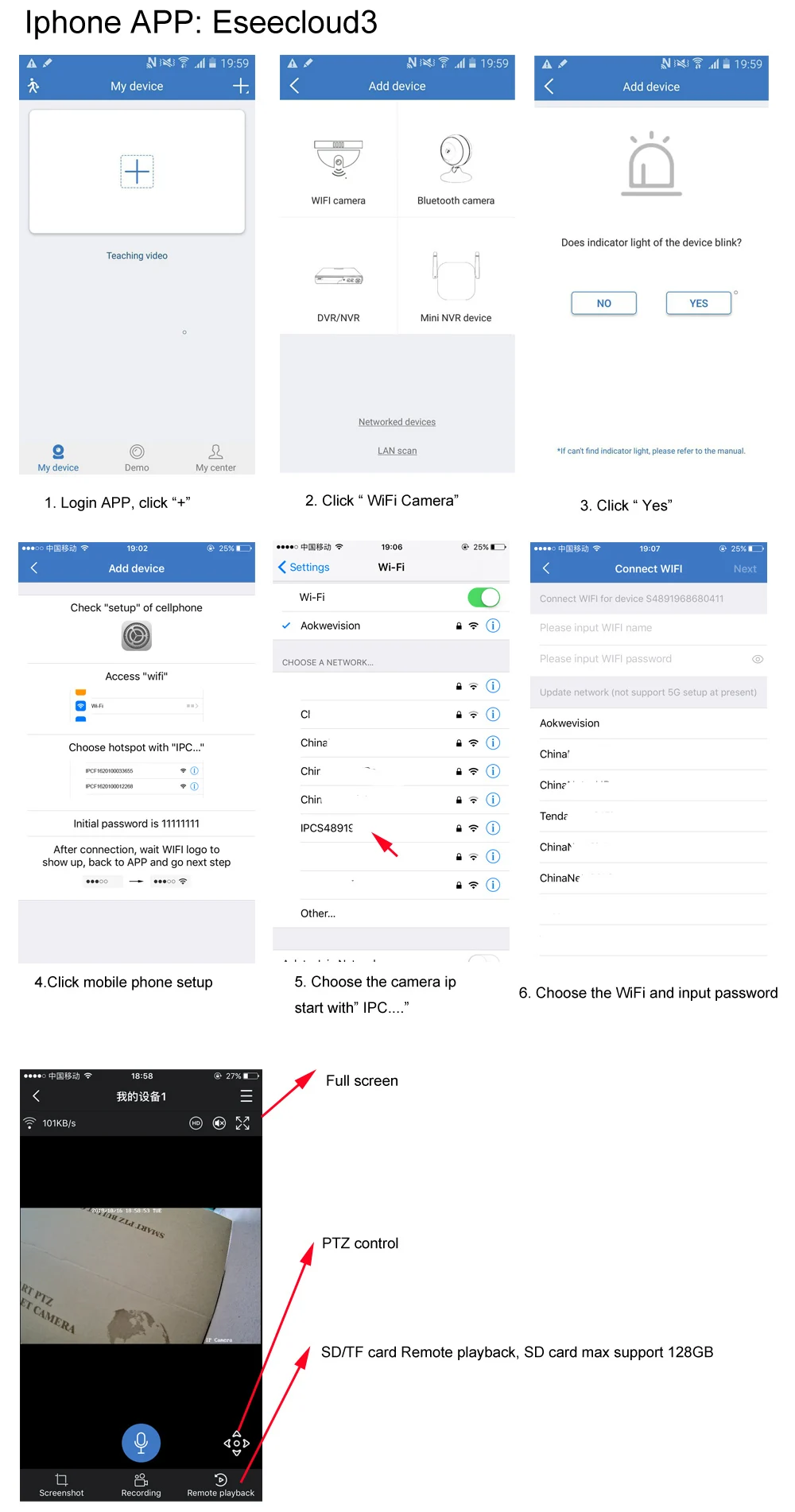 Беспроводной HD 1080 P пуля Wi-Fi PTZ IP Камера 4X зум Автофокус 2,8-12 мм 2MP Открытый ИК ptz пуля Камера поддержка 128g SD карты