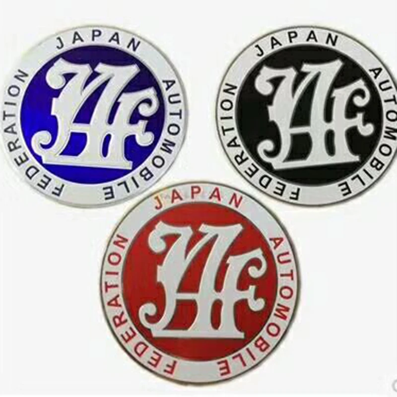 Metal JAF Rear Trunk Emblem Badge Fuel Tank Decal Sticker for Toyota Camry Corolla RAV4 Ford Focus Mustang Mitsubishi | Автомобили и