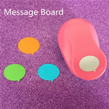 

Free Shipping 1.5 inch Message Board EVA hole punch paper puncher for greeting card handmade scrapbook blackboard craft punch