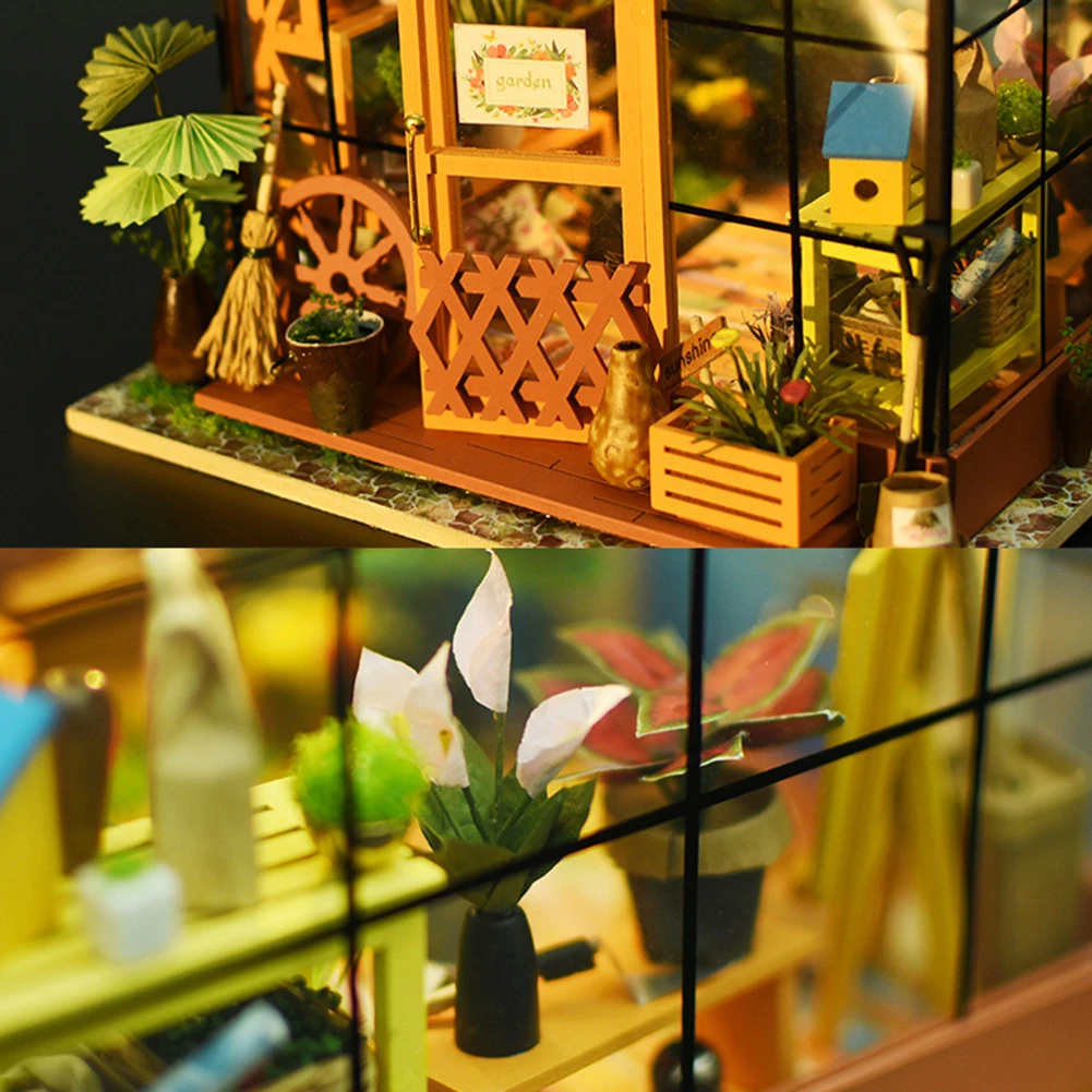 DIY маленькие куклы дом развивающие собранные модели 3D деревянная модель дома игрушка