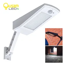 Newest Design Wireless Solar Light 48 LED 900LM 4500mAh Auto PIR Motion Sensor Garden Wall Lamp For Outdoor Waterproof Lighting