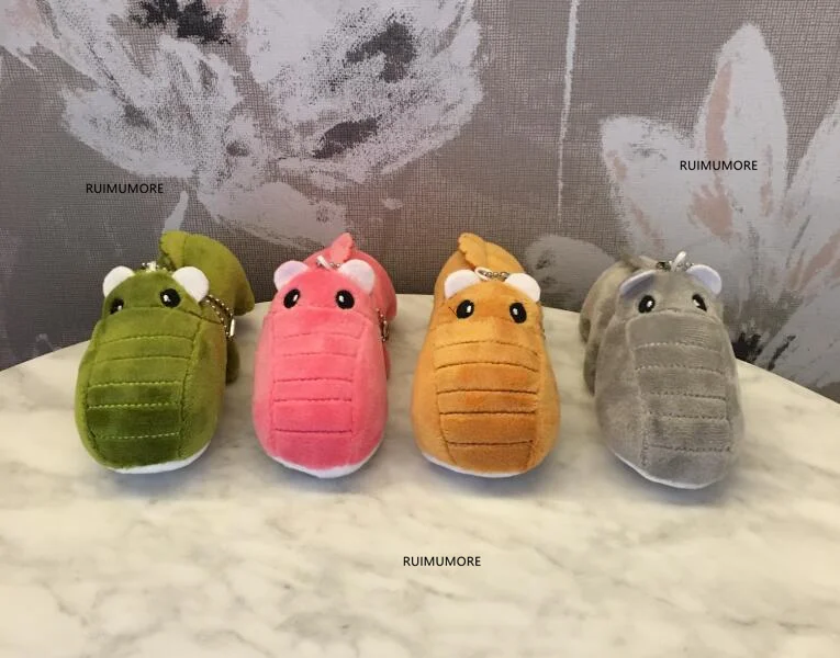 

ALL 4Colors - 14CM Plumpy Crocodile Stuffed Plush Toy Doll , Key ring chain pendant gift plush toys