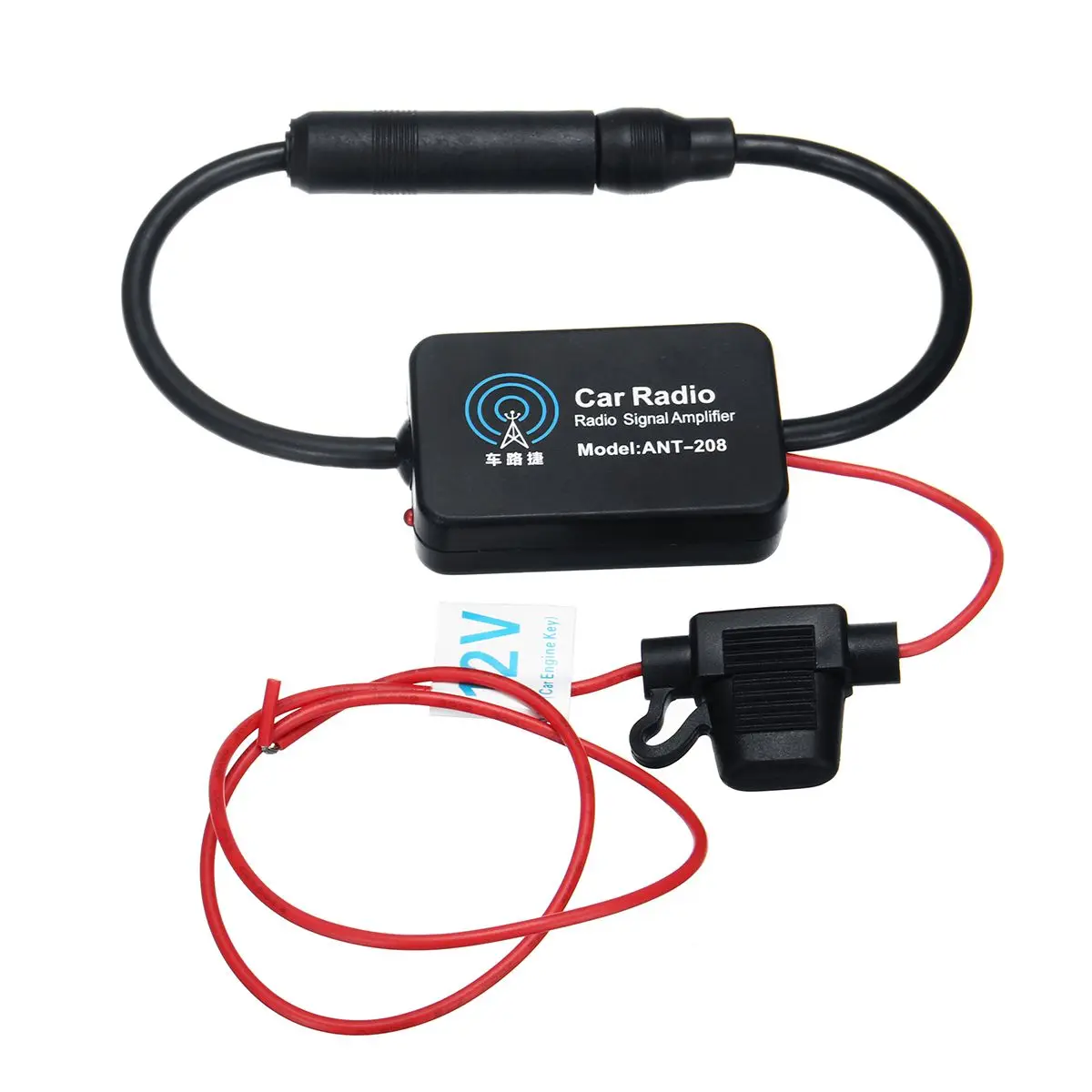 

Universal 12V ANT-208 Auto Car Radio FM Aerial Antenna Signal Amplifier Booster with Clip Car Radio Aerials Car Accessories