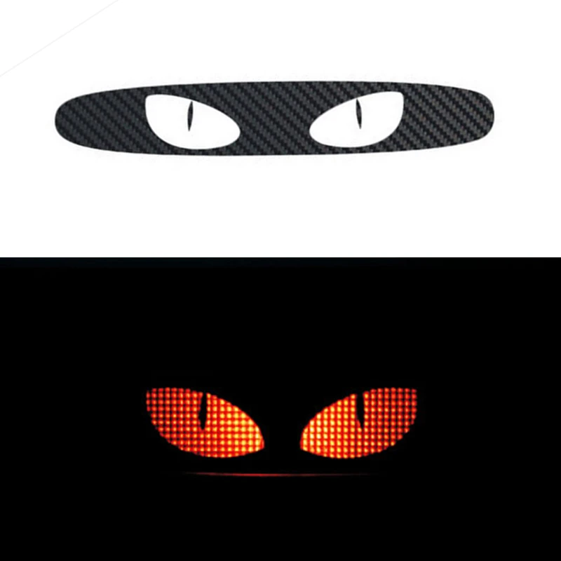 

New Styling Carbon Fiber Brake light Sticker Car Decorative Cover For Mazda 3 Vinyl Rear Windshield Brake light Sticker