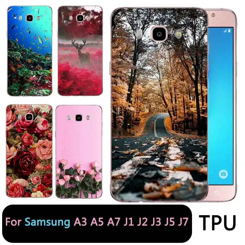 Мягкий прозрачный чехол для телефона QMSWEI из ТПУ samsung Galaxy A3 A5 2017 2016 prime J1 J2 J5 J3 J7 Tpu