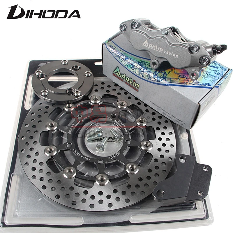 Motorcycle Adelin Brake Calipers Adapter/bracket For Rear Flat Fork Brake System For Scooter Motorbike Dirt Bike Modify Motorcycle Adelin Brake Calipers Adapter/bracket For Rear Flat Fork Brake System For Scooter Motorbike Dirt Bike Modify