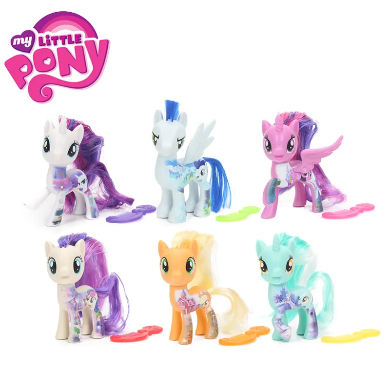 Pack of 6pcs My Little Pony Toys the Movie Soarin Sweetie 