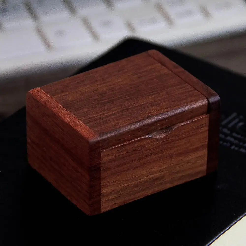 6x4x3.5cm rectangle wood ring box necklace storage box home decoration gift box jewelry storage box