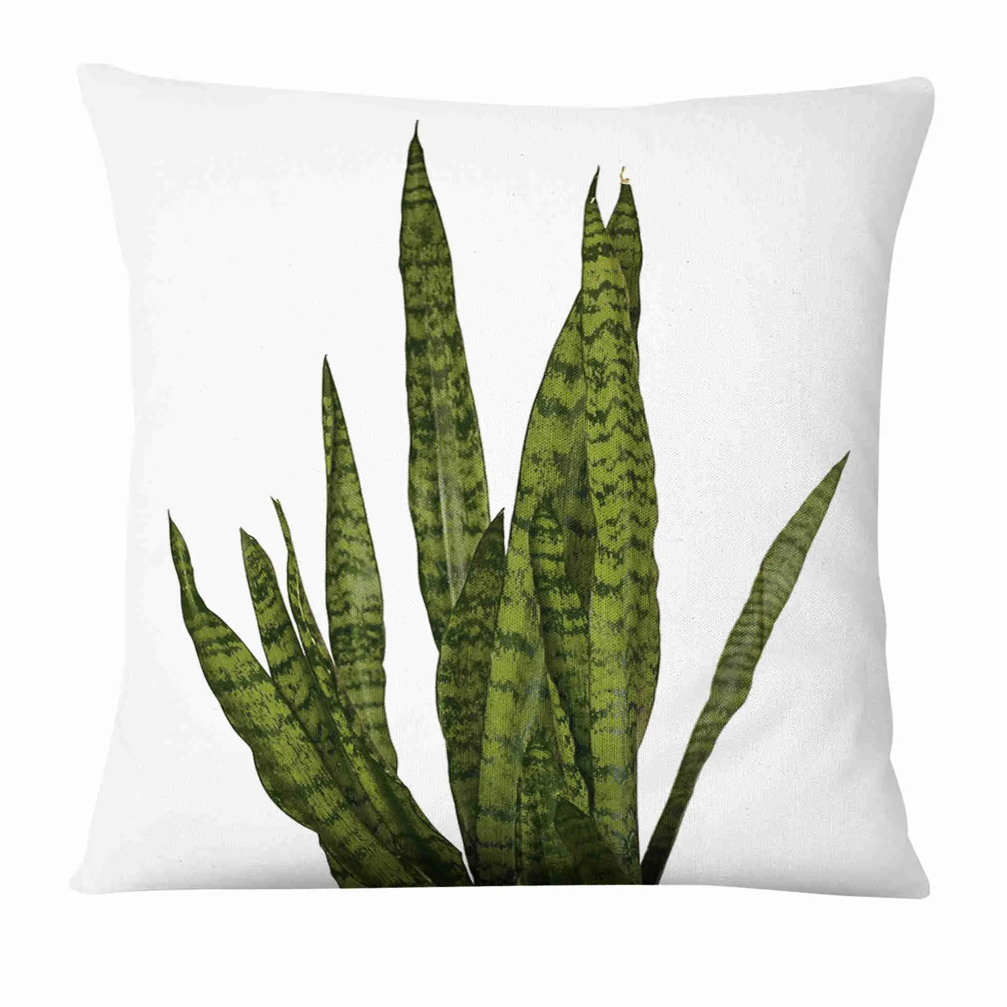 Fresh Green Leaves Digital Printed Pillowcase Home Pillow Decoration Almofadas Decorativas Para Sofa Throw Pillow 45*45cm 