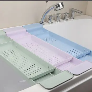 

Tub Bathtub Shelf Caddy Shower Expandable Holder Rack Storage Tray Over Bath Multifunctional Organizer For Bathroom Shower
