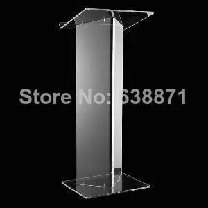 

Free Shiping Clear Transparent Modern Design Acrylic Lectern,PMMA/Plexiglass Lectern Stand