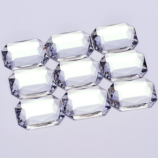 Large Clear Crystal Rhinestone  Rhinestones Large Clear White - 30x40mm  Size Clear - Aliexpress