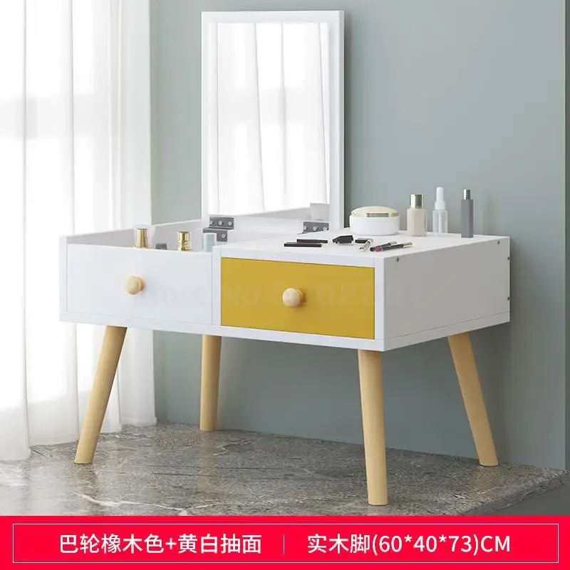 Туалетный столик с эркером в скандинавском стиле для спальни, небольшой туалетный столик, простой мини туалетный столик, Многофункциональный маленький стол - Цвет: same as picture2