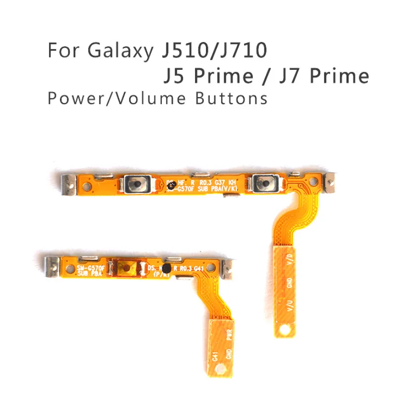 

For Samsung Galaxy J510 J710 Power On/Off Switch Button Flex Cable Volume Button For Samsung J5 Prime J7 Prime Repair Parts