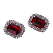 Пара модных зажимов для обуви из акрилового сплава со стразами Свадебный ботинок ювелирных изделий