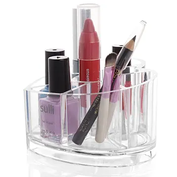 

Cosmetic Box Lipstick Nail Polish Desk Storage Box Transparent Love Crystal Sorting Box Makeup Tool Organizer