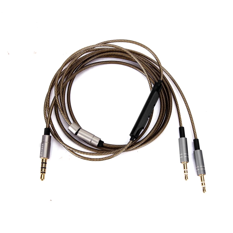  Argento Cavo Audio Con Il Mic Per Il Sol Republic Master Tracks HD V8 V10 V12 X3 cuffie