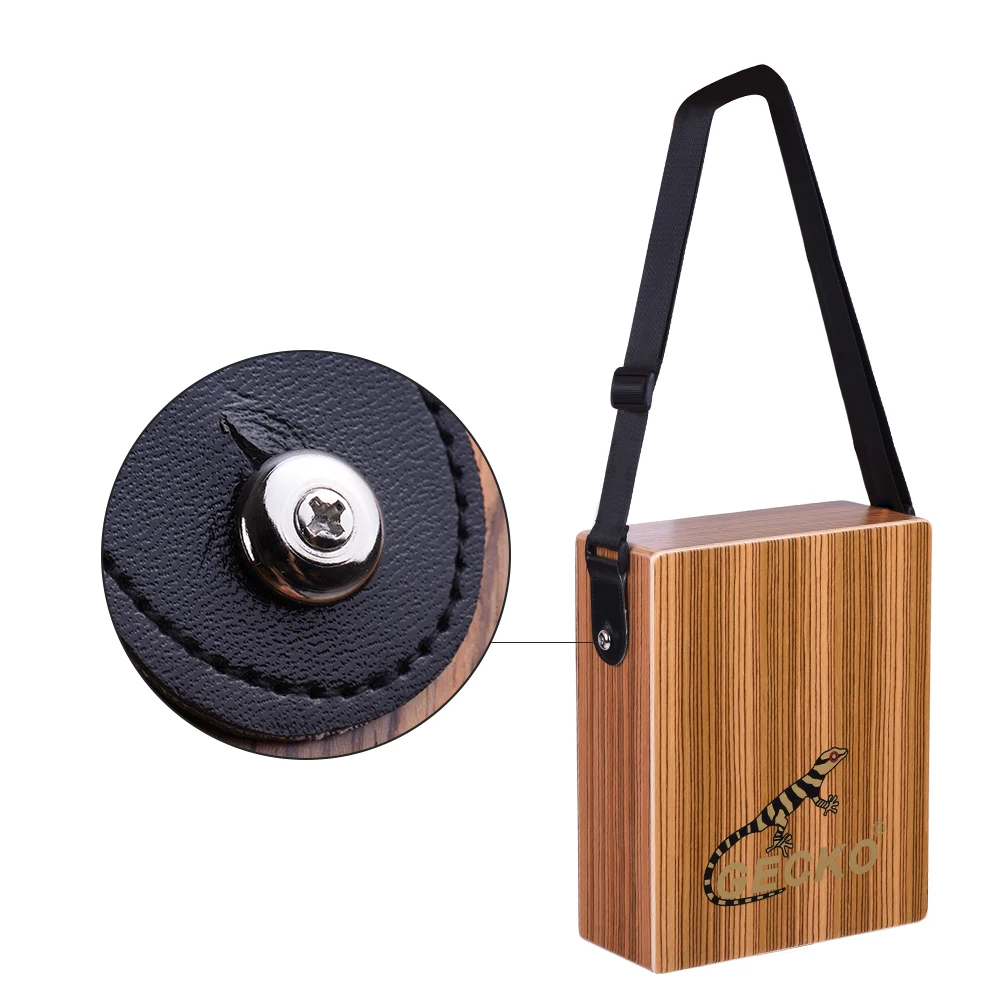 GECKO C-68Z путешествия деревянный Cajon коробка барабан портативный ручной барабан ударный инструмент с ремешком сумка для переноски