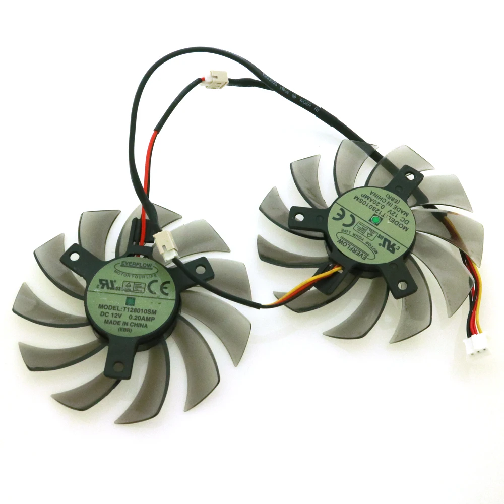 Cooler para Placa de Vídeo Gigabyte T128010sm 75 mm Dc12v 020a 40*40*40 mm Ventiladores e resfriadores - Imagem 4