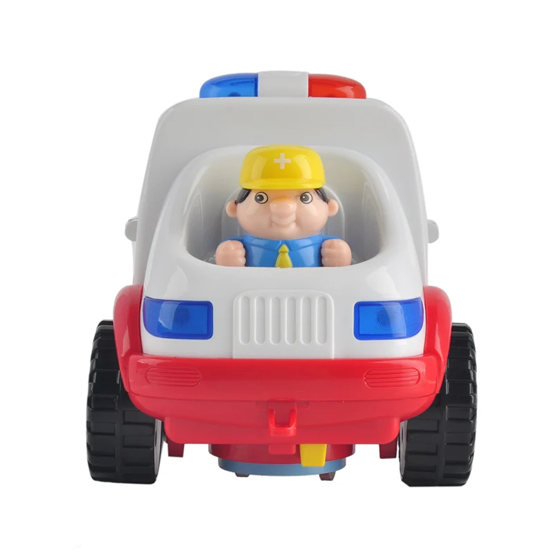 0-3 Years Old Baby Learning&educational Ambulance Toy Car Styling Doctor Emergency Model with Light and Music Electric Car kid